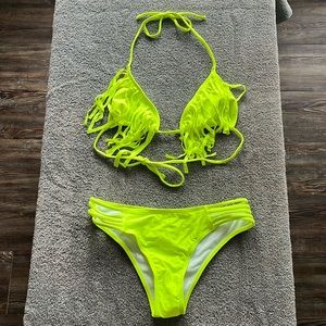 Neon Fringe 2pc Bikini